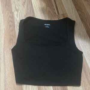 Wild Fable Black Sleeveless Crop Top
